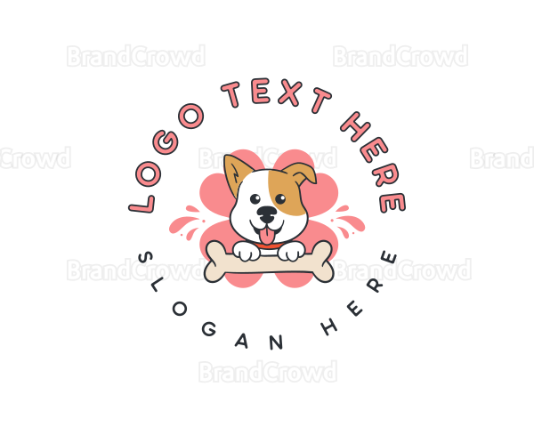 Dog Bone Treat Logo