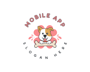 Cute - Dog Bone Treat logo design