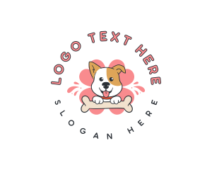 Dog - Dog Bone Treat logo design