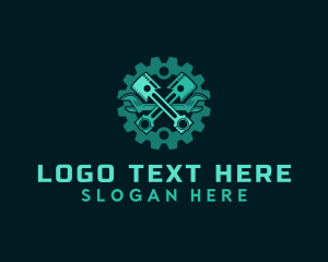 machine logo design