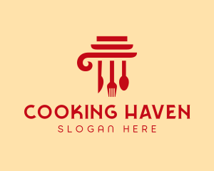 Kitchen - Kitchen Cooking Pillar logo design