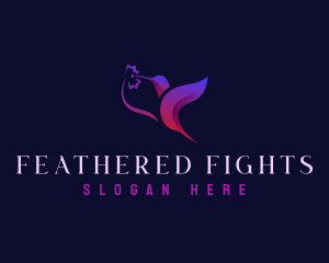 Flying Hummingbird Creative logo design