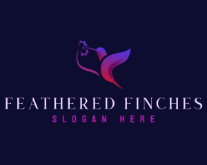 Flying Hummingbird Creative logo design