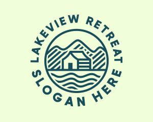 Lake - Mountain Lake House logo design