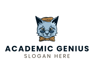 Professor - Professor Cat Tutor logo design