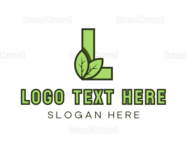 Eco Letter L Logo