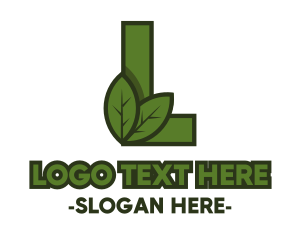 Eco Letter L Logo