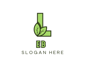 Eco Letter L Logo