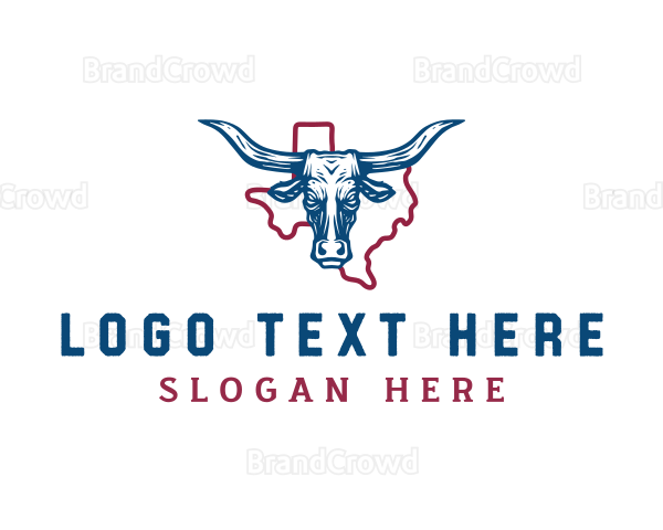 Texas Longhorn Cattle Logo