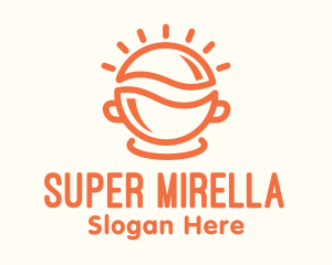 Orange Sunny Breakfast Bowl Logo