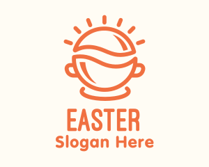 Eat - Orange Sunny Breakfast Bowl logo design