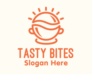 Fast Food - Orange Sunny Breakfast Bowl logo design