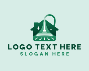 Cleaning - Home Vacuum Cleaning logo design