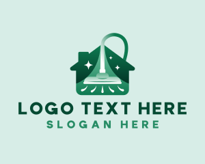 House - Home Vacuum Cleaning logo design