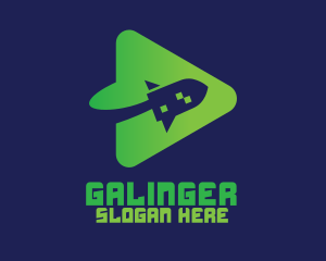 Green Rocket Media Player  Logo