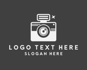 Photo Booth - Retro Film Camera logo design
