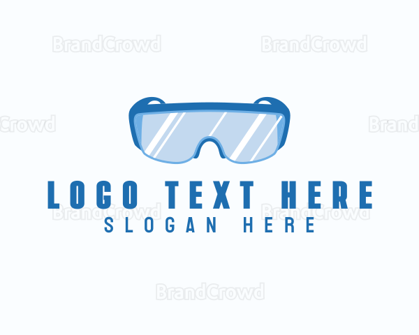 Construction Safety Glasses Logo