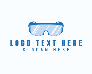 Protection - Construction Safety Glasses logo design