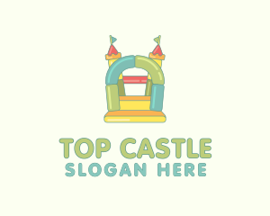 Inflatable Playground Castle logo design