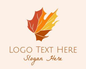 Fall Maple Leaf Logo