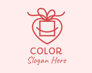 Pink Heart Gift Logo