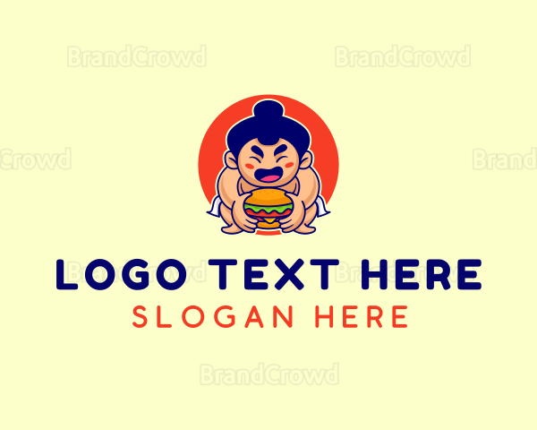 Japanese Sumo Burger Logo