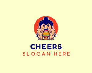 Japanese Sumo Burger Logo