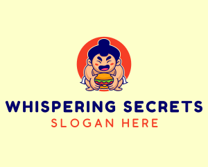 Japanese Sumo Burger logo design