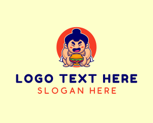 Japanese Sumo Burger Logo