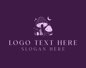 Wellness - Holistic Fungus Mushroom logo design