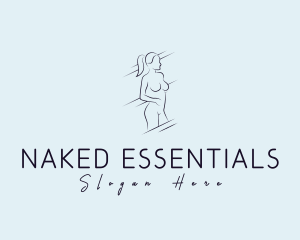 Female Naked Dermatology logo design