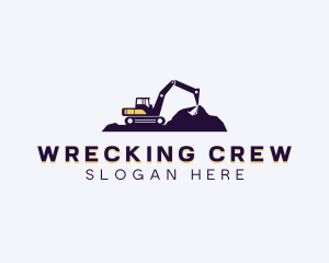 Demolition - Demolition Excavator Construction logo design