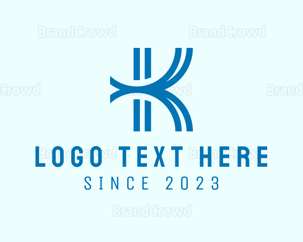 Modern Digital Tech Letter K Logo