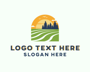 Outdoor Sunrise Landscape Logo