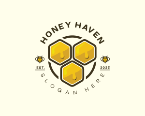 Honey Bee Hive logo design