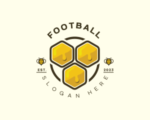Badge - Honey Bee Hive logo design