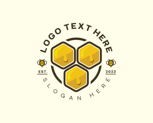 Honey Bee Hive Logo