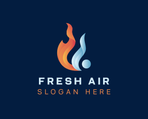 Liquid Fuel Flame logo design