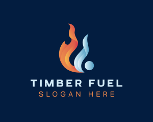 Liquid Fuel Flame logo design