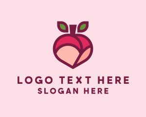 Fruit - Sexy Fruit Butt logo design
