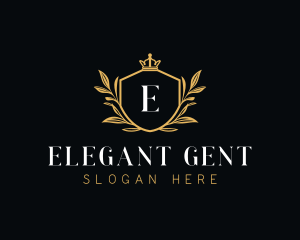 Elegant Shield Crest logo design