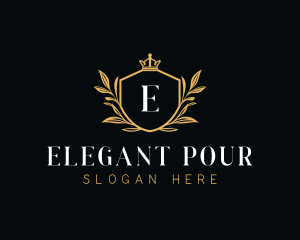 Elegant Shield Crest logo design