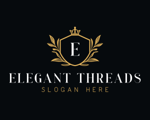 Elegant Shield Crest logo design