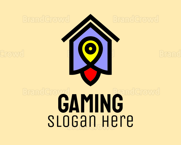 Birdhouse Location Pin Logo