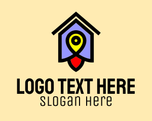 House Hunting - Birdhouse Location Pin logo design