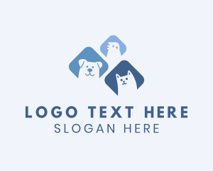 Shelter - Happy Bird Dog Cat logo design