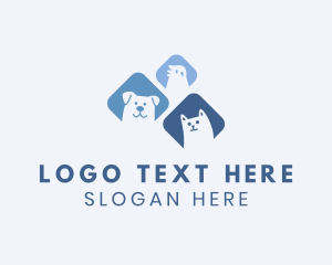 Rescue - Happy Bird Dog Cat logo design