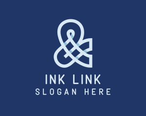 Ligature - Blue Business Ampersand logo design