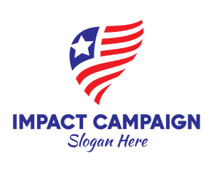 Campaign - Simple American Flag logo design