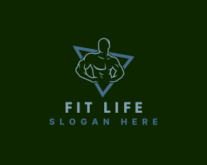 Masculine Physique Fitness logo design